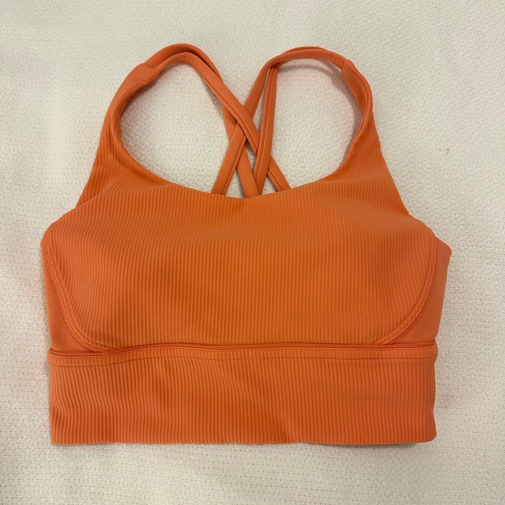 Lululemon Athletica Vibrant Orange Sports Bra